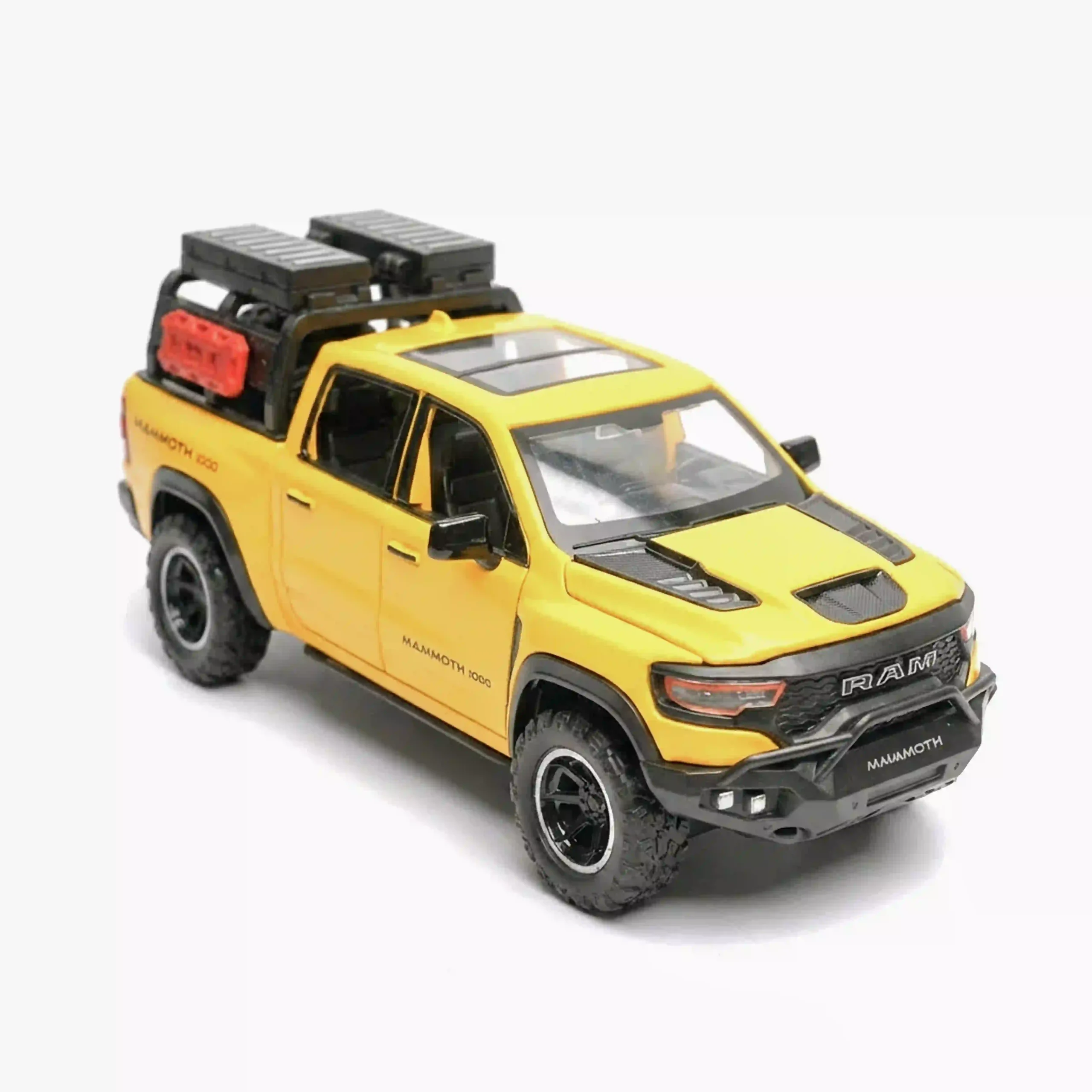 dodge ram mammoth 1000 trx pickup truck | diecast 1.32 yellow dodge ram mammoth 1000 trx pickup truck | diecast 1.32 yellow