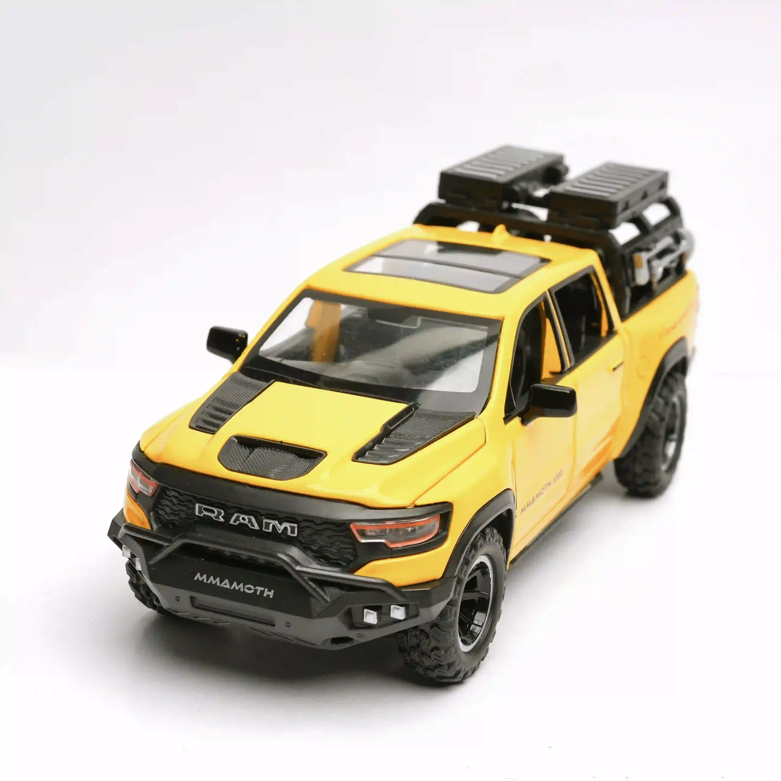 dodge ram mammoth 1000 trx pickup truck | diecast 1.32 yellow dodge ram mammoth 1000 trx pickup truck | diecast 1.32 yellow