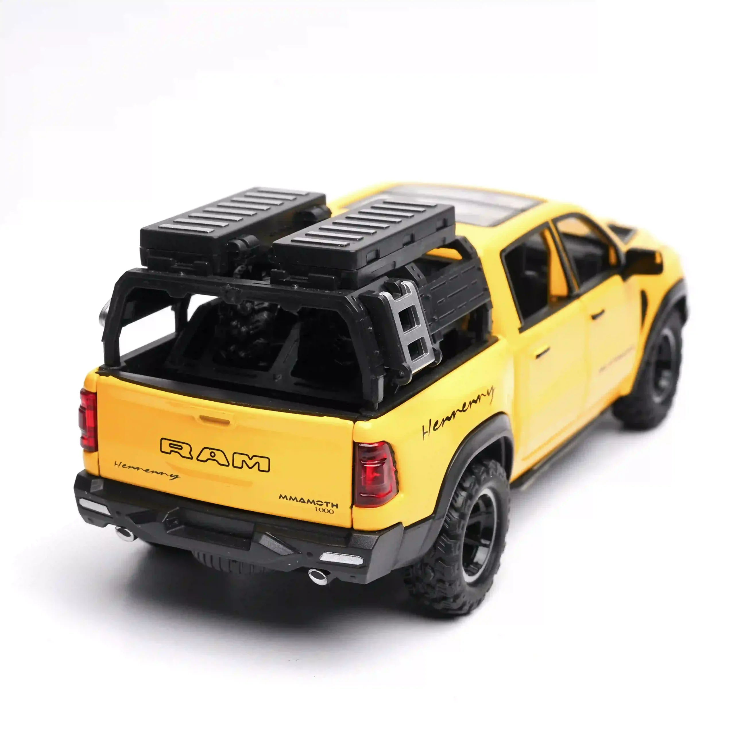 dodge ram mammoth 1000 trx pickup truck | diecast 1.32 yellow dodge ram mammoth 1000 trx pickup truck | diecast 1.32 yellow