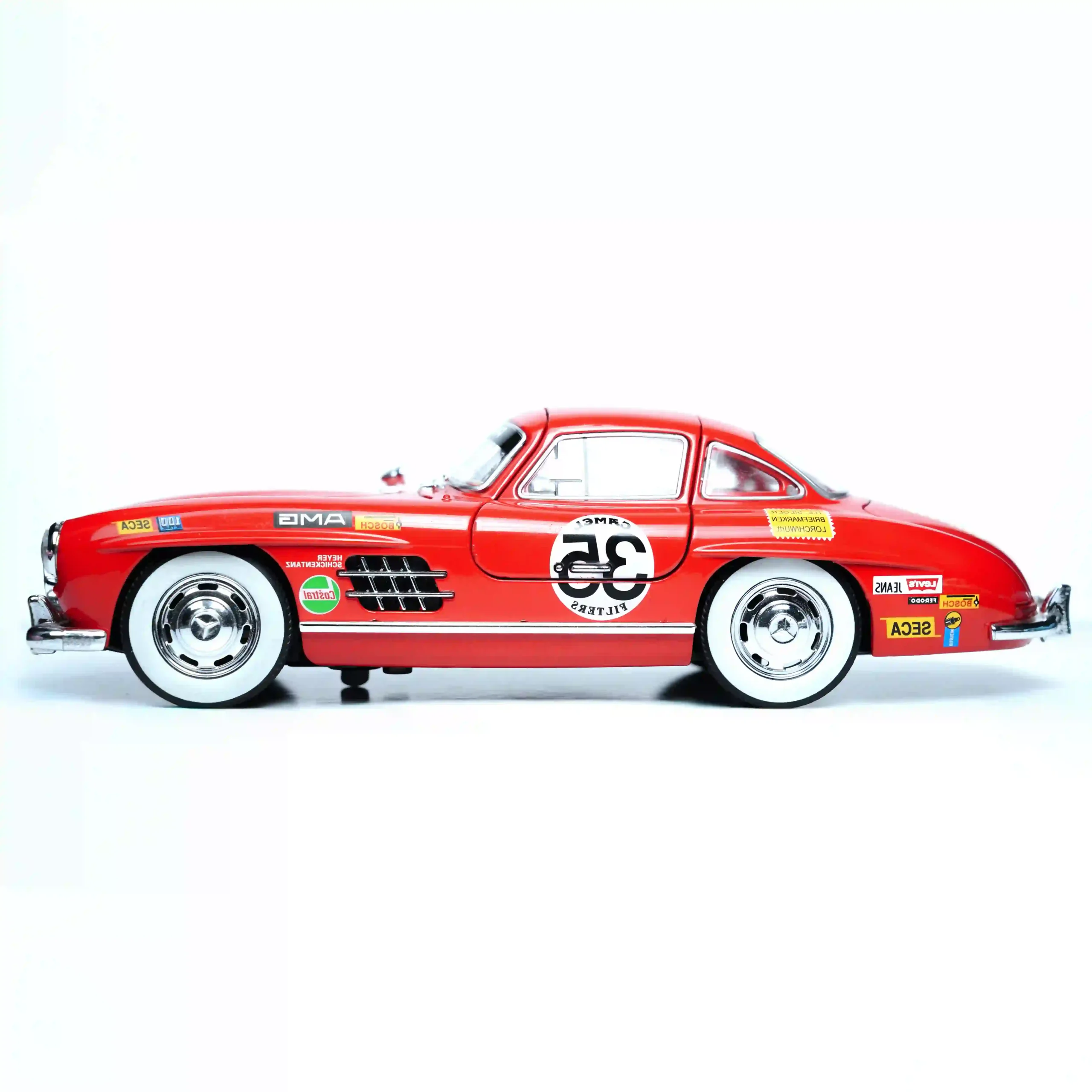 mercedes 300 sl | diecast 1.24 red mercedes 300 sl | diecast 1.24 red