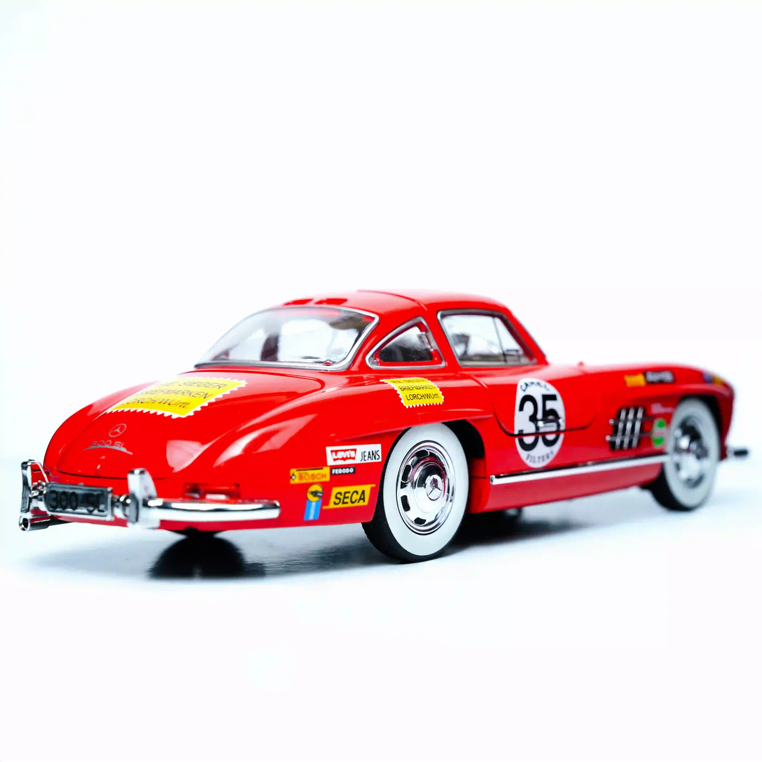 mercedes 300 sl | diecast 1.24 red mercedes 300 sl | diecast 1.24 red