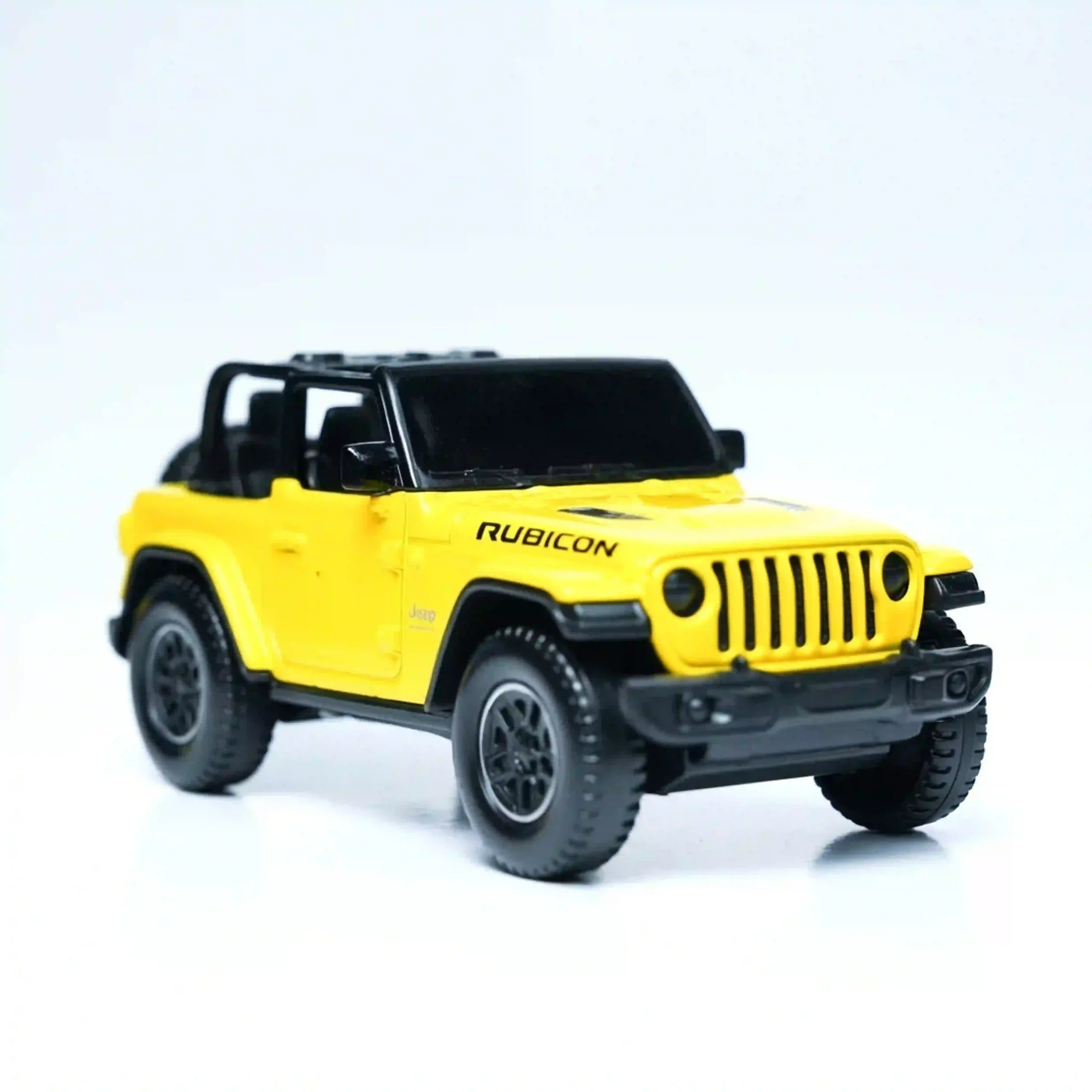 jeep wrangler rubicon | rastar diecast 1.43 yellow