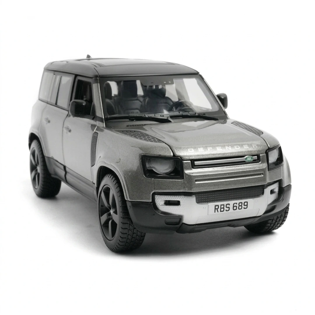 2022 land rover defender 110 | bburago diecast 1.24 grey 2022 land rover defender 110 | bburago diecast 1.24 grey