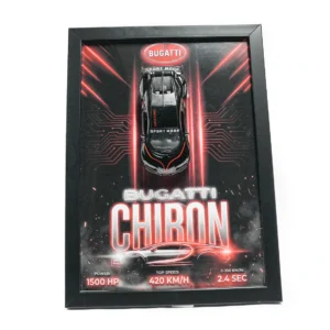 3d frame bugatti chiron | custom model 1.36 black