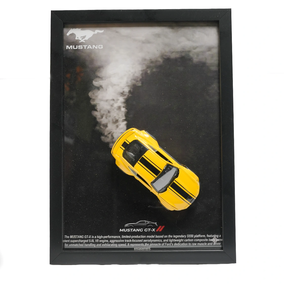 3d frame mustang | custom model 1.36 yellow 3d frame mustang | custom model 1.36 yellow