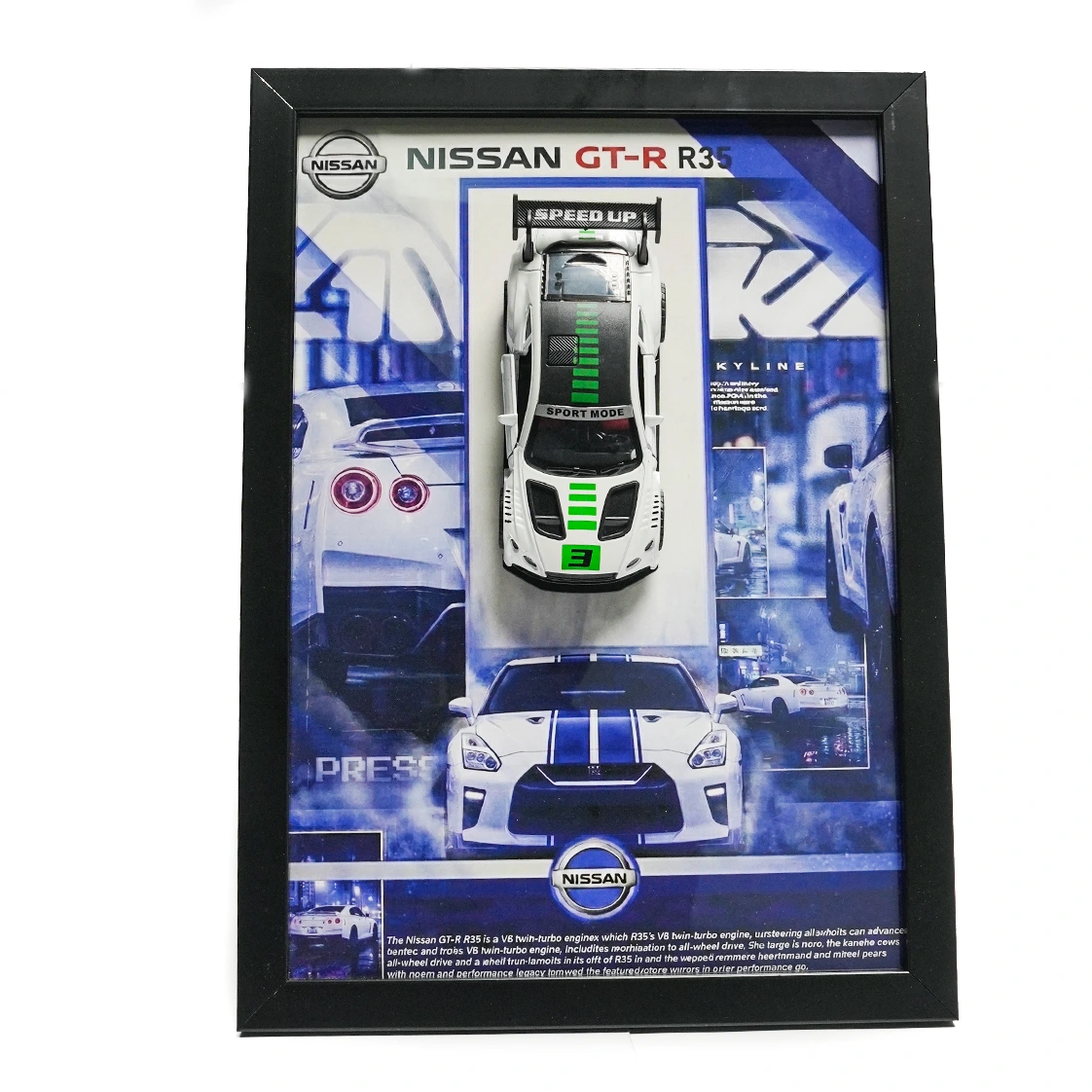 3d frame nissan gtr r35 | custom model 1.36 white 3d frame nissan gtr r35 | custom model 1.36 white