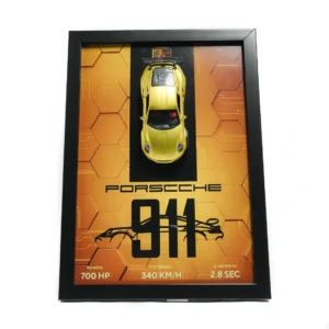 3d frame porsche 911 | custom model 1.36 gold