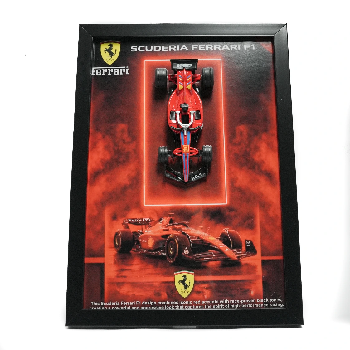 3d frame scuderia ferrari f1 | custom model 1.43 red