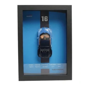 bugatti veyron 3d frame | mini auto 1:32 blue