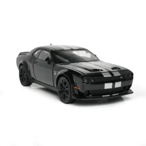 dodge challenger srt hellcat | double horses diecast 1.22 black