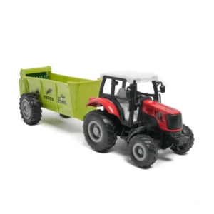 farm tractor | metal scale model toy red
