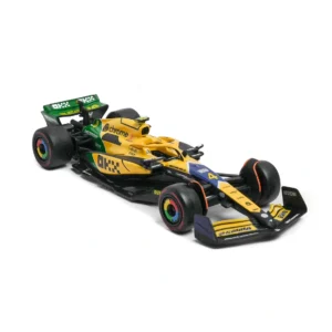 formula 1 mclaren mcl38 monaco grand prix 2024 | bburago diecast 1.43 yellow
