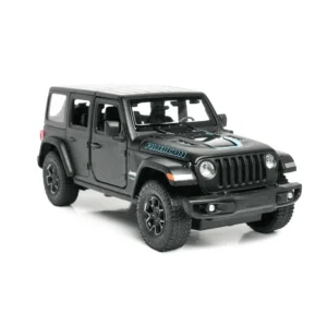 jeep wrangler rubicon 4xe | rastar diecast matte black