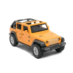 jeep wrangler rubicon | metal scale model toy yellow