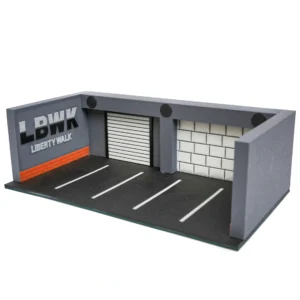 1:64 parking lot diorama roofless | lbwk design