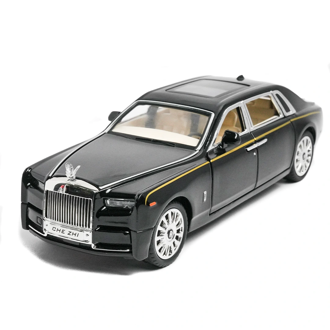 rolls royce phantom | che zhi model diecast 1.24 black rolls royce phantom | che zhi model diecast 1.24 black