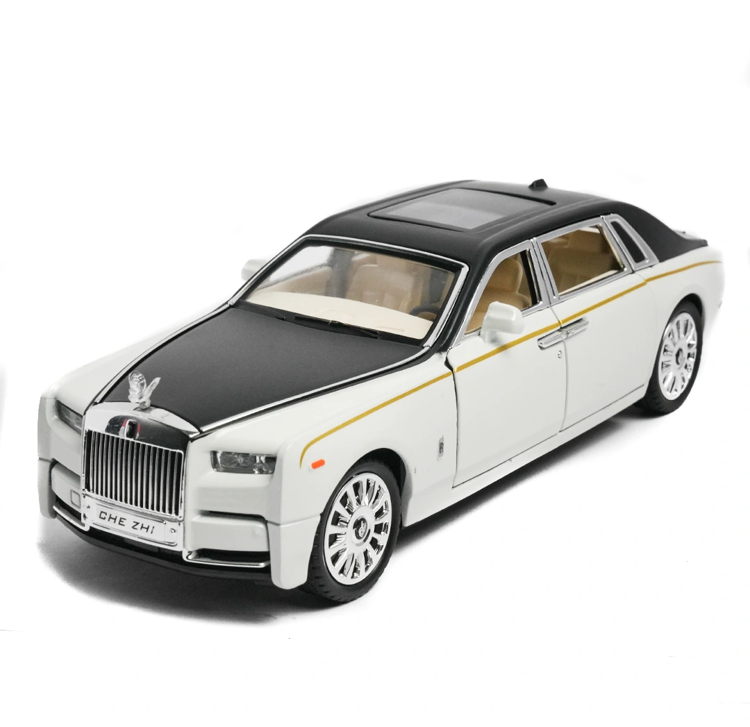 rolls royce phantom | che zhi model diecast 1.24 white rolls royce phantom | che zhi model diecast 1.24 white