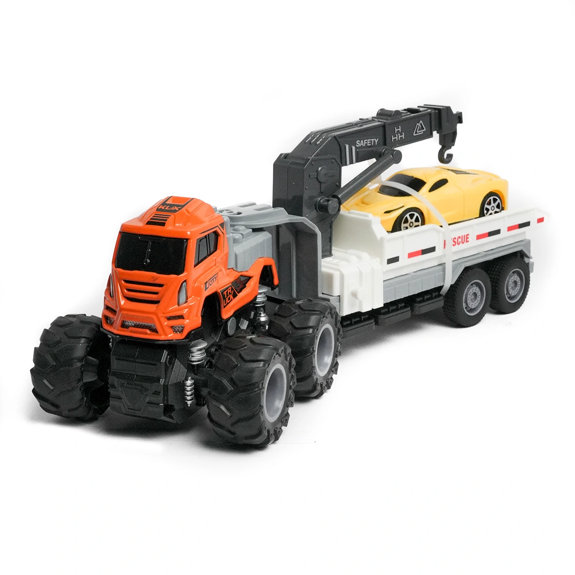 trailer truck toy | alloy model orange trailer truck toy | alloy model orange