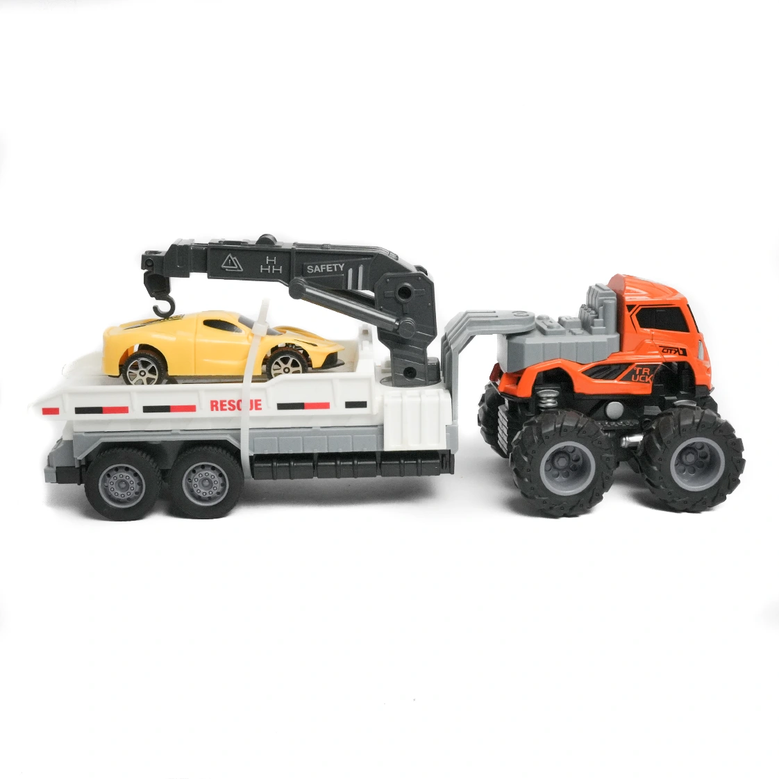 trailer truck toy | alloy model orange trailer truck toy | alloy model orange