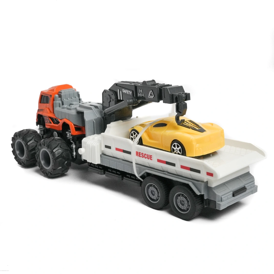 trailer truck toy | alloy model orange trailer truck toy | alloy model orange