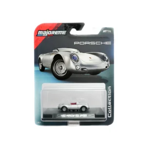 majorette 1955 porsche 550 spyder | 1:64 diecast classic silver