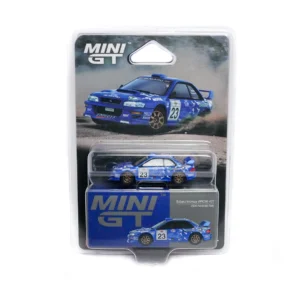 mini gt subaru impreza wrc99 blister pack | 1:64 diecast blue