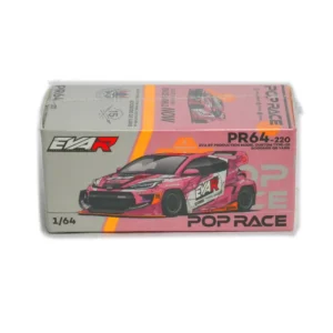 eva rt production model custom type 08 goodride gr yaris | pop race 1:64 diecast pink