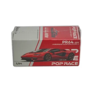 lamborghini countach lpi 800 4 | pop race 1:64 diecast red