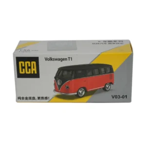 volkswagen t1 van | cca 1:56 diecast red
