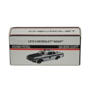 1970 chevrolet nova highway patrol san bern county | bburago 1:64 diecast white